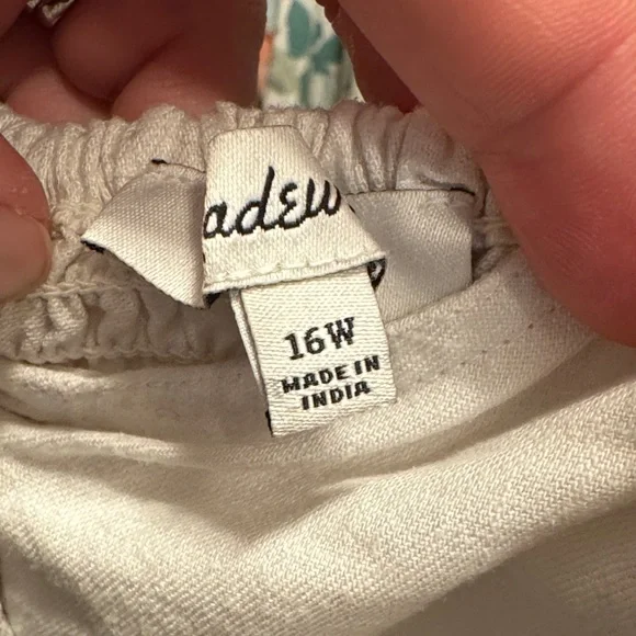 Madewell White Button-Front Mini Dress - Picture 14 of 14